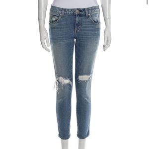 AMO jeans in EUC, size 26 skinny leg and cropped